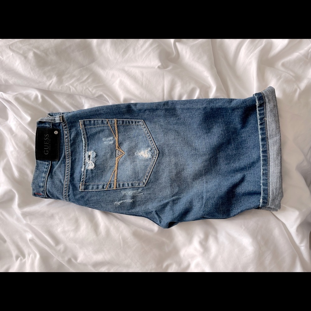 Guess distressed shorts